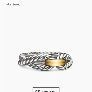 David Yurman Cable Loop Band Ring - Size 6
